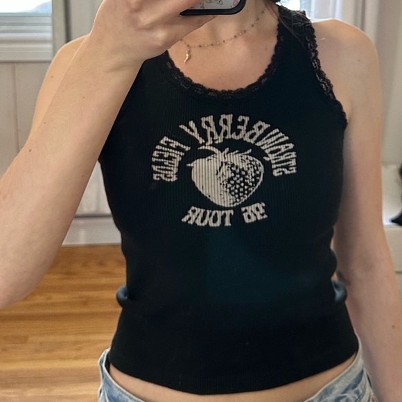 Brandy Melville Strawberry Fields Tank Top - Picture 2 of 2